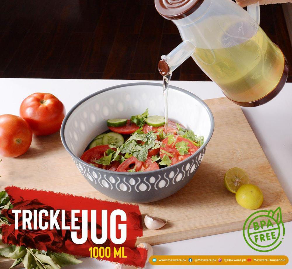 New High Quality Plastic Trickle Jug 1000ml.