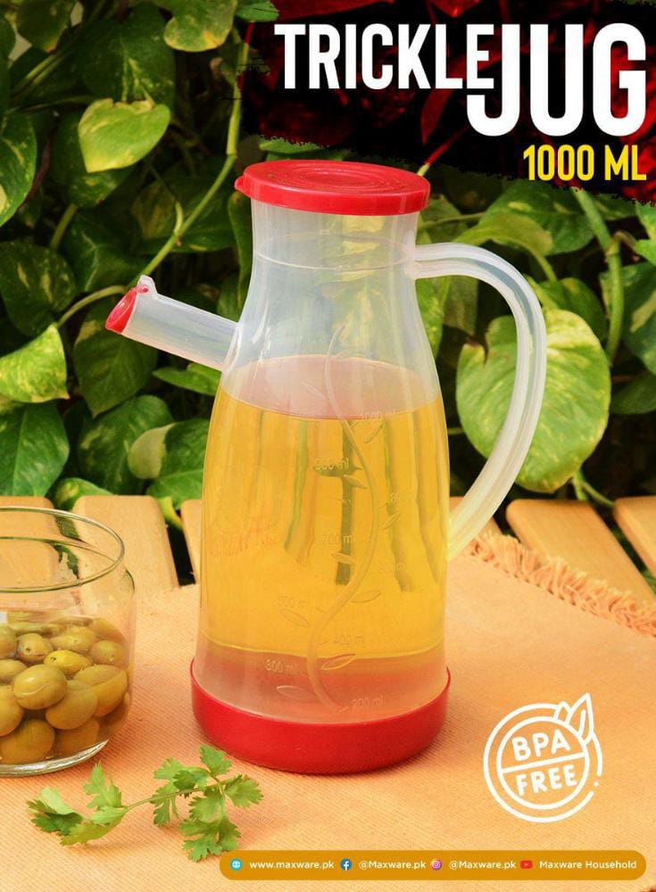 New High Quality Plastic Trickle Jug 1000ml.