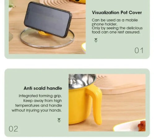 Electric Cooking Pot with Lid