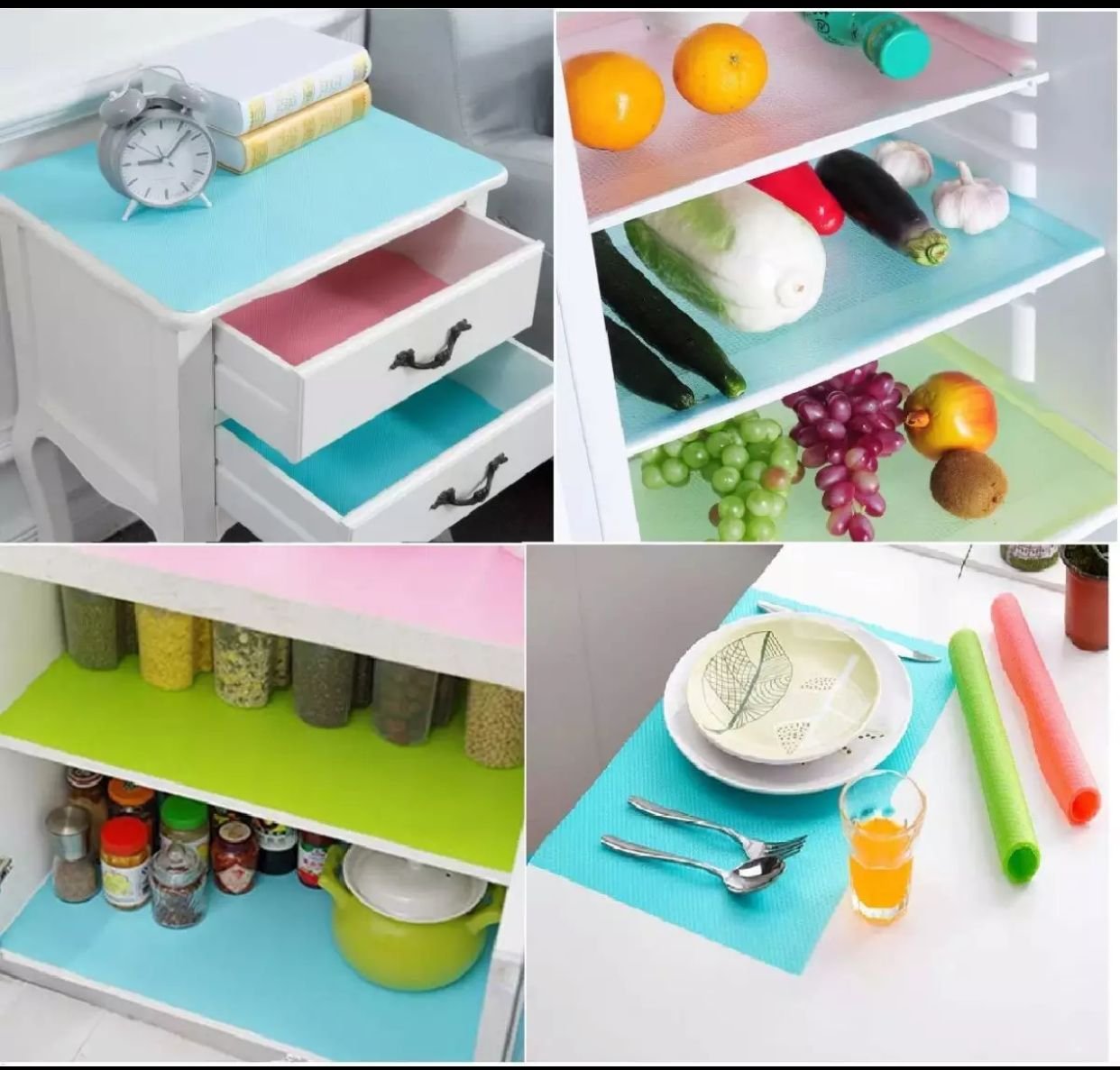 Anti-Bacterial Fridge Mat, Non-stick Roll - Discount Mart