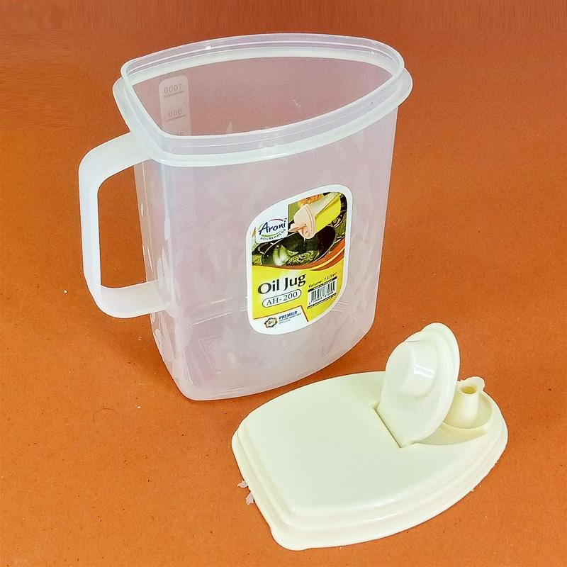 ARONI 1-LITRE KITCHEN PLASTIC OIL JUG - Discount Mart
