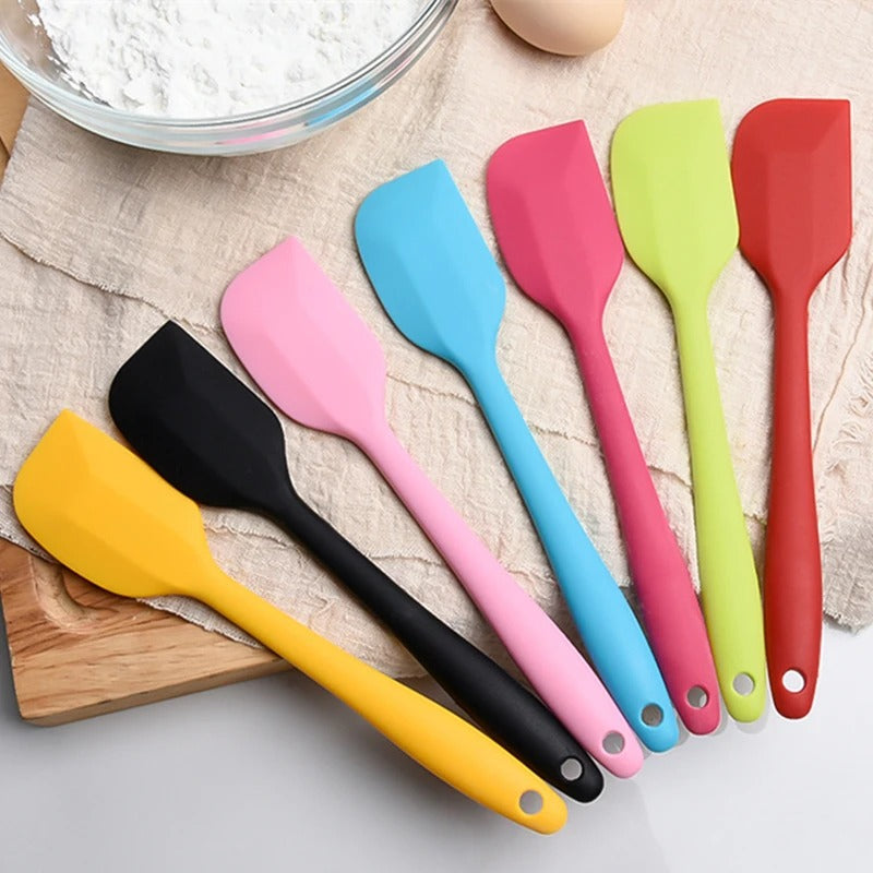 1pc Silicone Spatula Heat Resistant Non-Stick Flexible Rubber Kitchen Essential