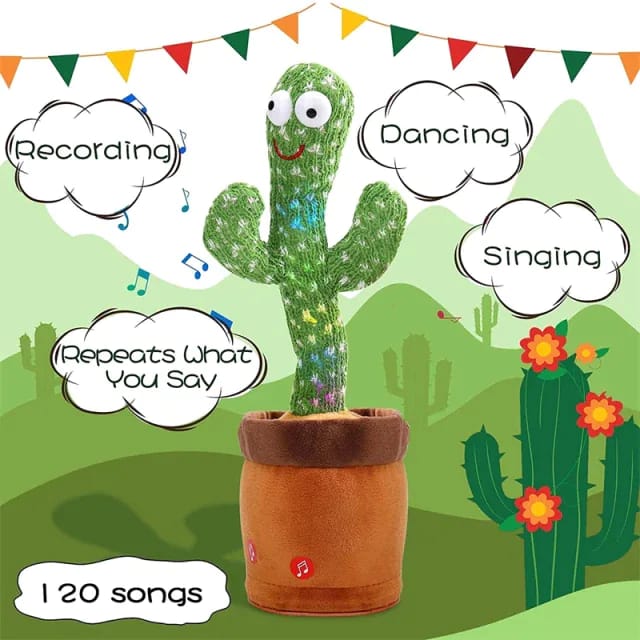 Dancing and Talking Cactus Toy for Kids - Discount Mart
