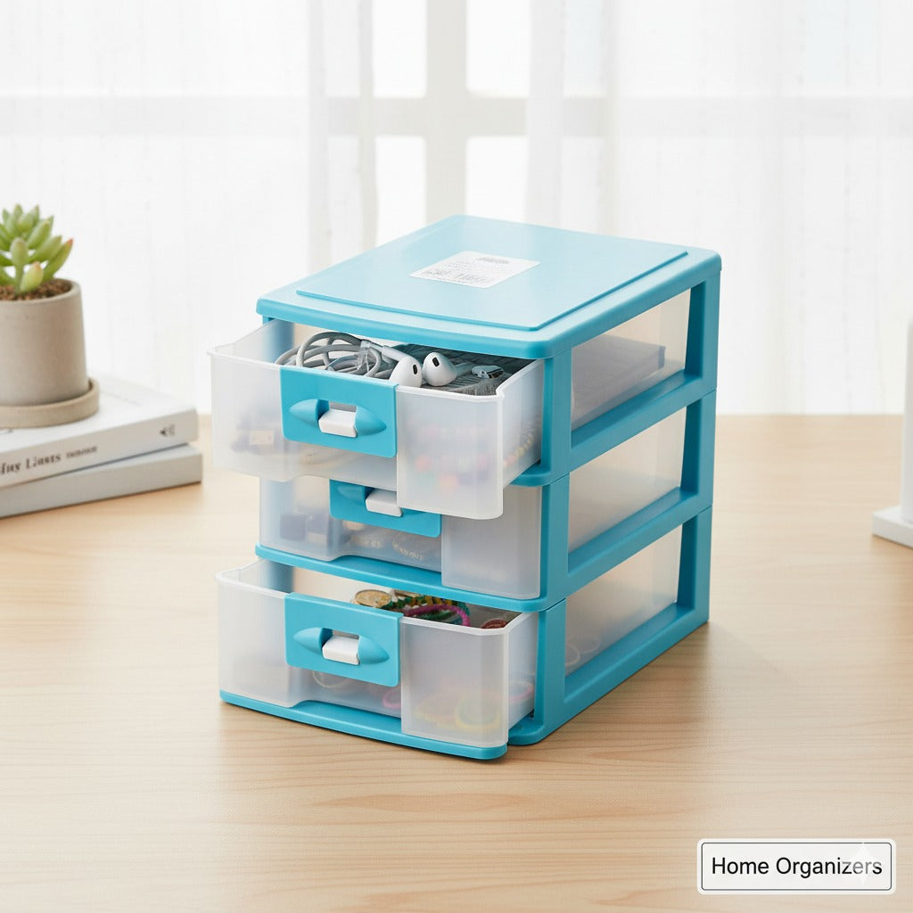 Multipurpose Plastic Storage Drawer Organizer
