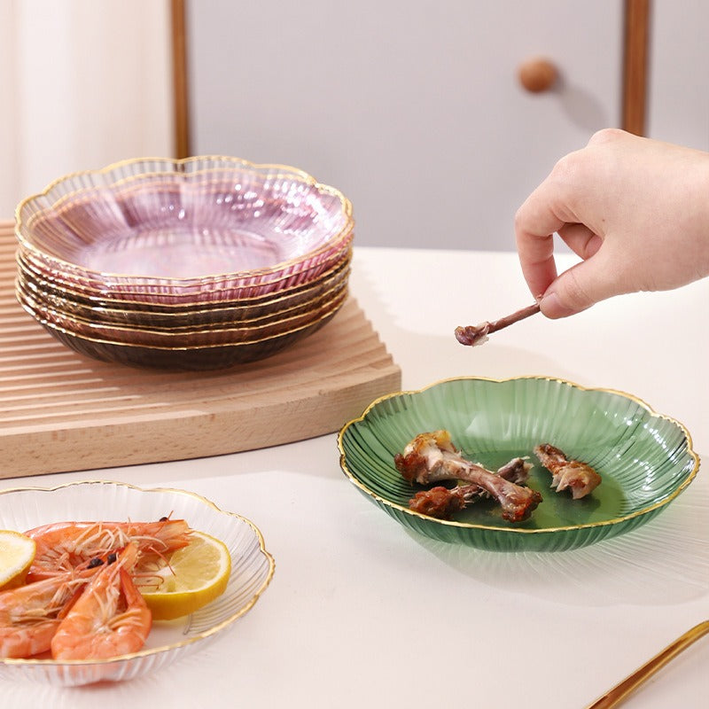 Acrylic Unbreakable Flower Shape Tray