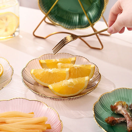 Acrylic Unbreakable Flower Shape Tray