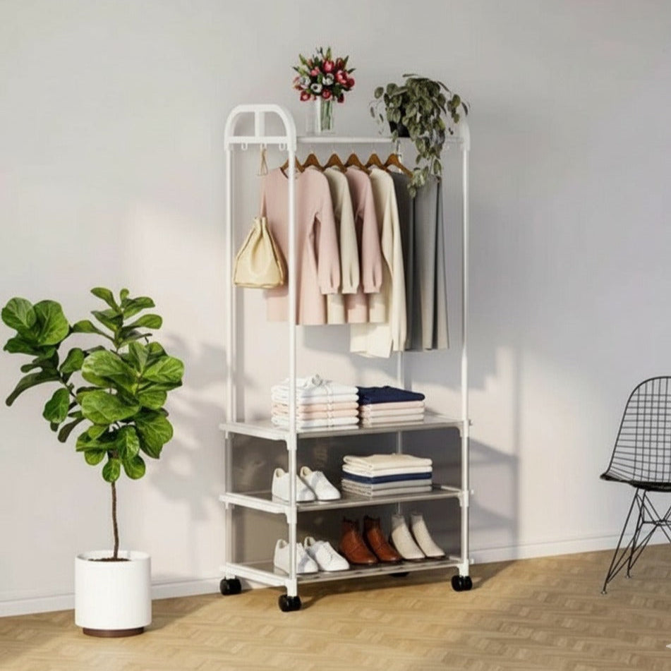 3Layer Multifunctional Cloth with Shoe Rack