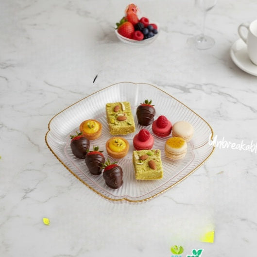 Acrylic Unbreakable Square Shape Tray