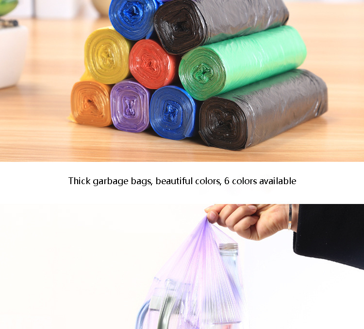 5 Rolls 1 Pack 100Pcs Household Disposable Trash Pouch.