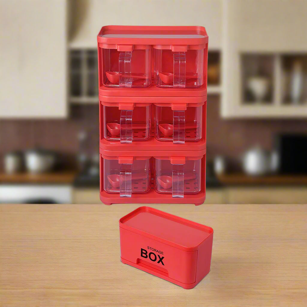 6 In 1 Crystal Spice Storage Jar