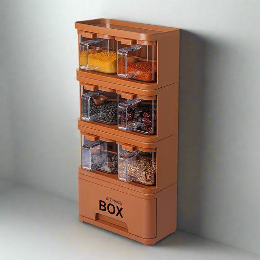 6 In 1 Crystal Spice Storage Jar