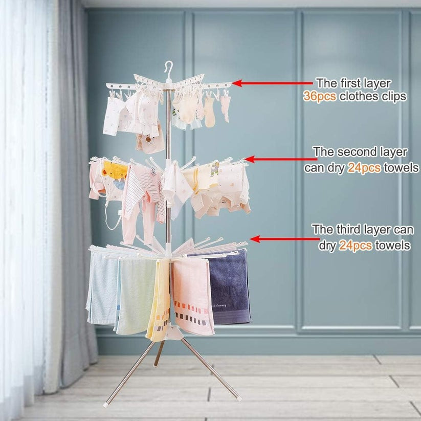 3-Tier Laundry Clothes Drying Rack