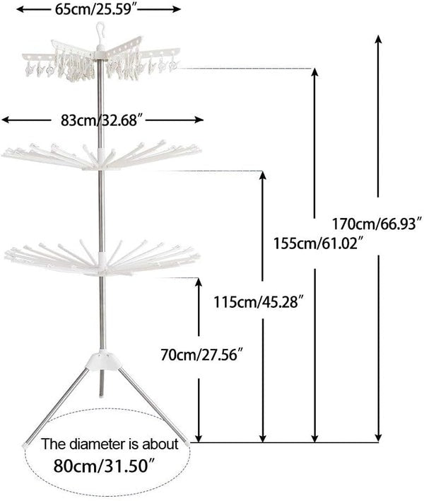 3-Tier Laundry Clothes Drying Rack