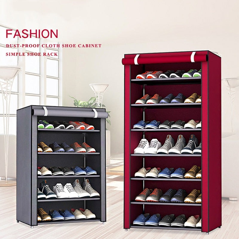 Cabinet Shoes Organizer With Dust Proof Cover