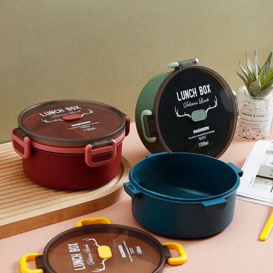 Kids School Plastic Round Lunch Box
