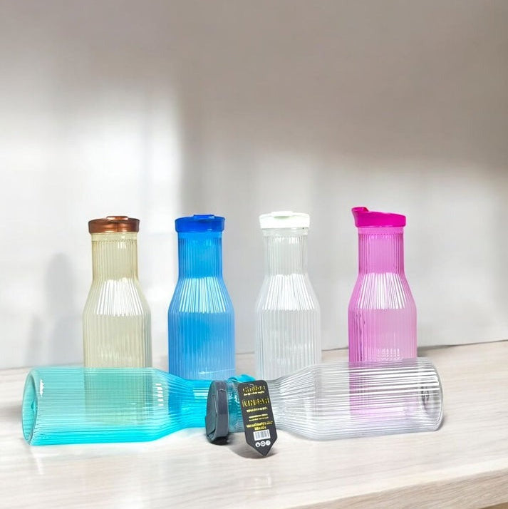 1PC Plastic Linear Water Bottle