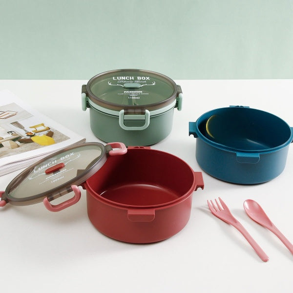 Kids School Plastic Round Lunch Box