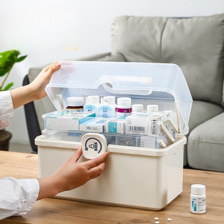 Protable Multilayer Medicine Storage Box