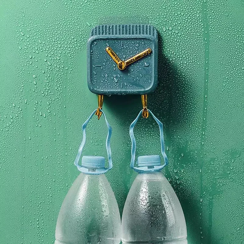 Creative Clock Wall Hanging Storage Box with Hook