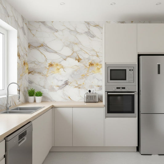 Self Adhesive Foamic Marble Sheet (118x24 Inch)