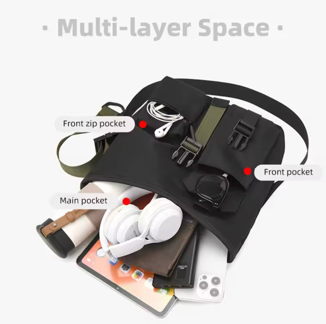 Multipurpose Travel Outdoor Shoulder Bag