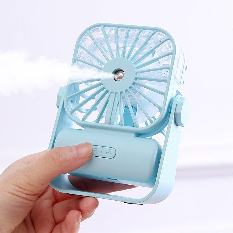 USB Rechargeable Handheld Humidifier Fan