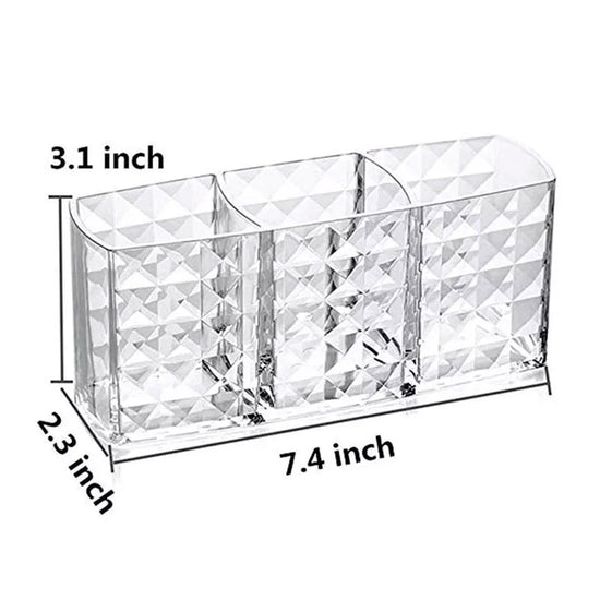 3 Section Acrylic Cosmetic Storage Box