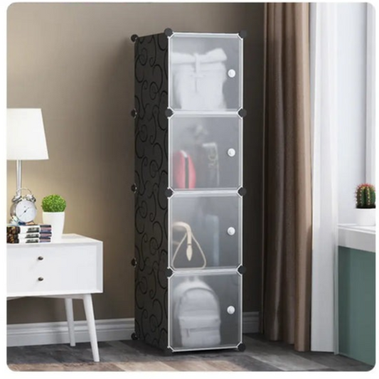 FlexiCube: DIY Detachable Shoe Cabinet