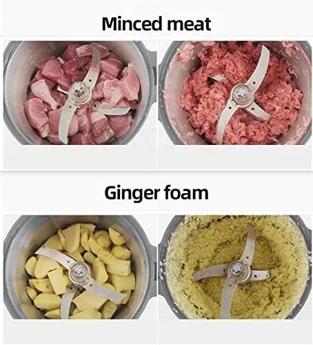 2-in-1 Food Processor & Electric Meat Grinder