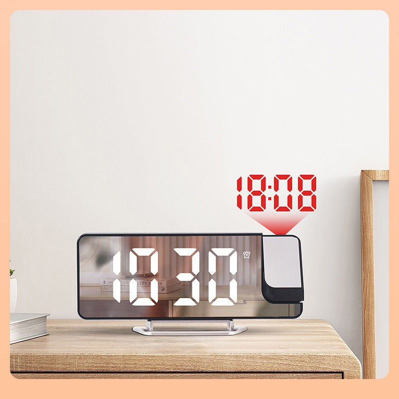 LED Digital Alarm Clock with Projection Time