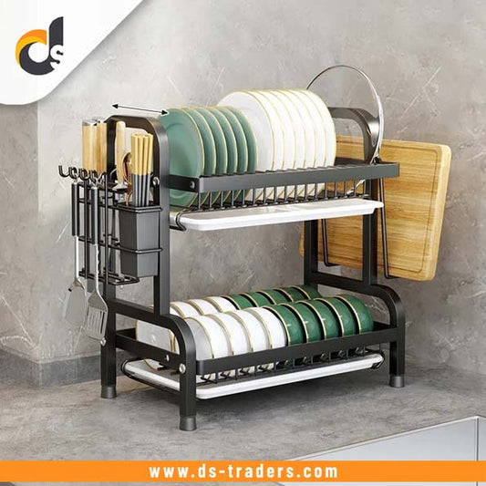 2 Tier Compact Dish Drying Rack