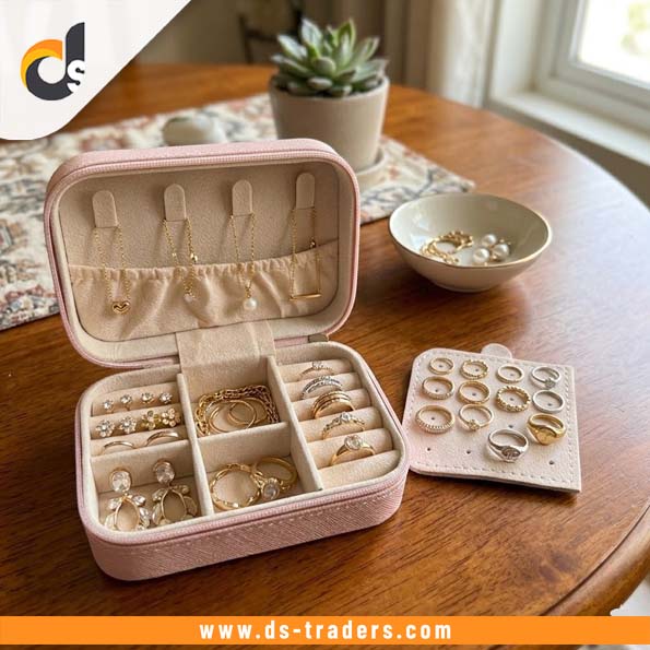 Stylish Portable Jewelry Organizer Box