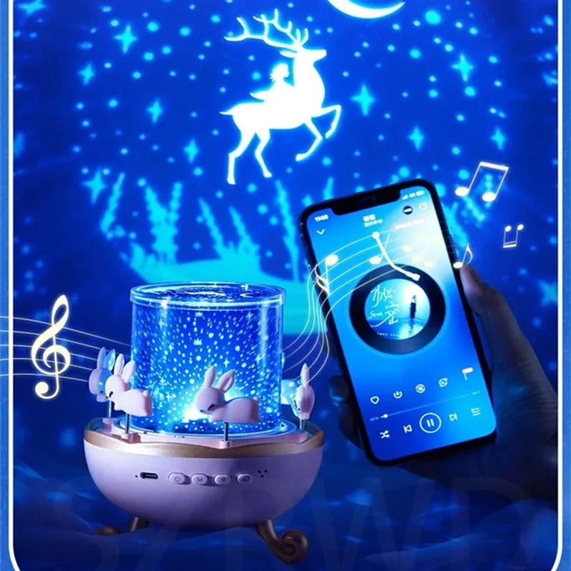 Rechargeable Rotating Creative Cartoon Projector