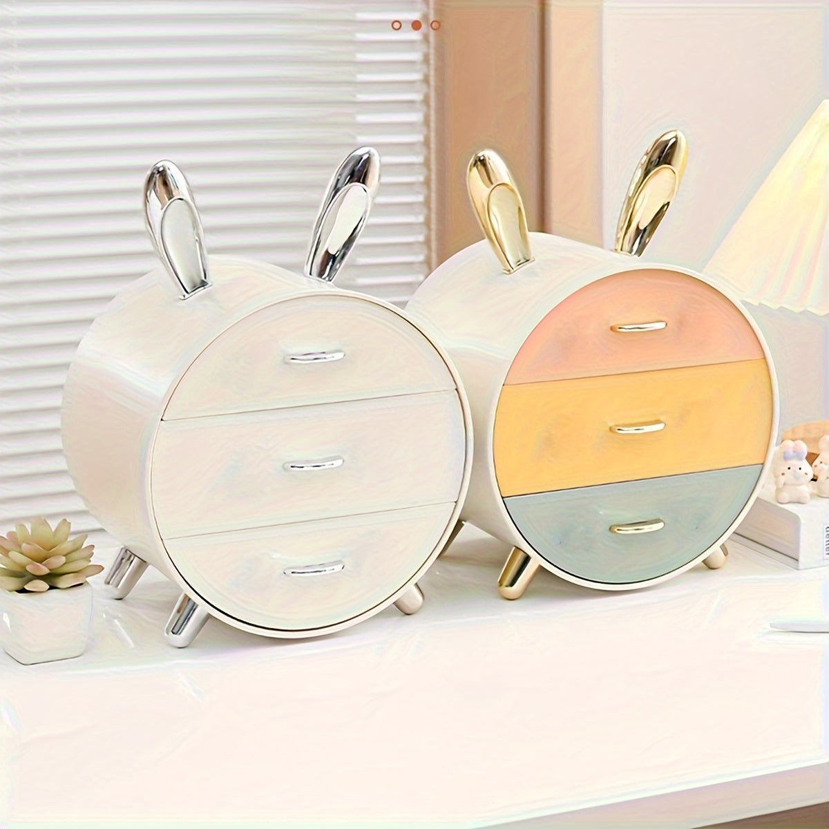 3 Layer Makeup & Jewelry Storage Organizer