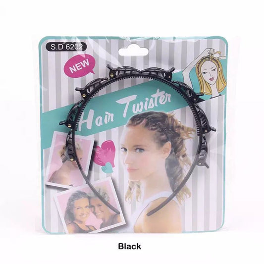 Hair Twister Headband with 8 clips - Discount Mart