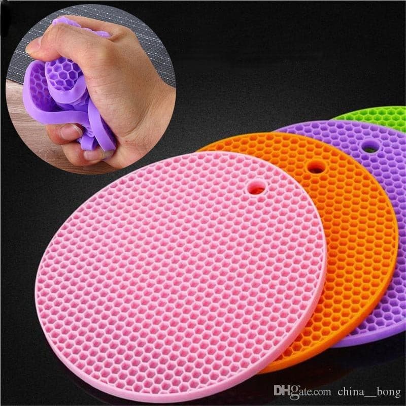 Round Non-slip Heat Resistant Silicone Mat for Multipurpose use