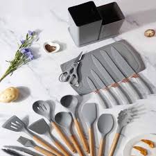 19-Piece Silicone Kitchen Utensil Set