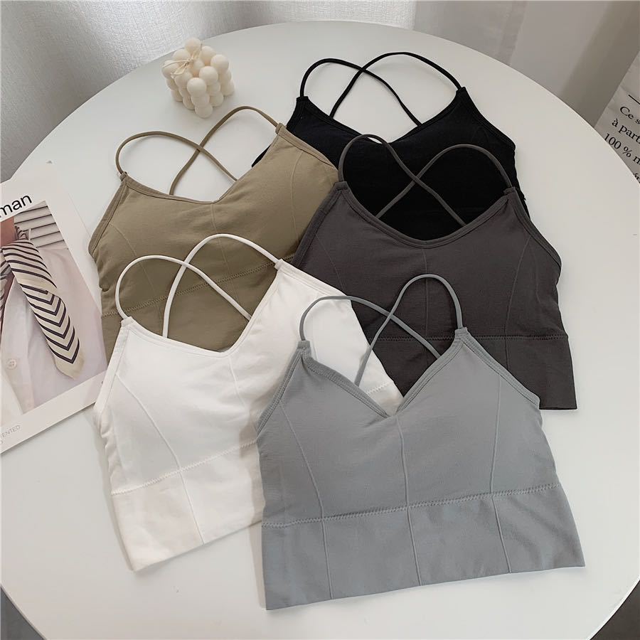Imported High Quality Flower Design Foam Bra - Free Size - Discount Mart