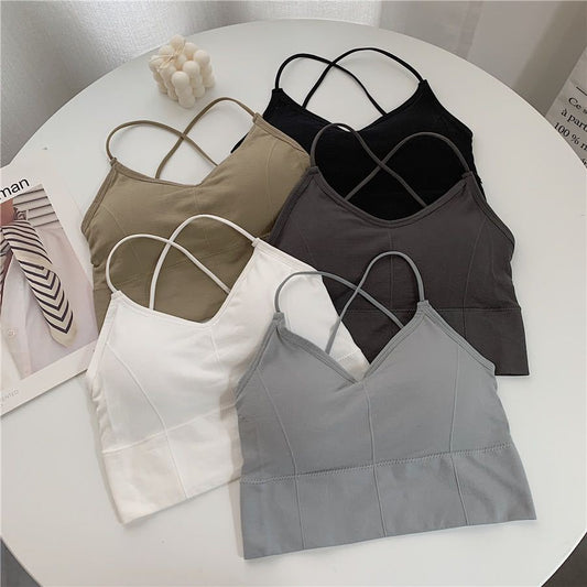 Imported High Quality Flower Design Foam Bra - Free Size - Discount Mart