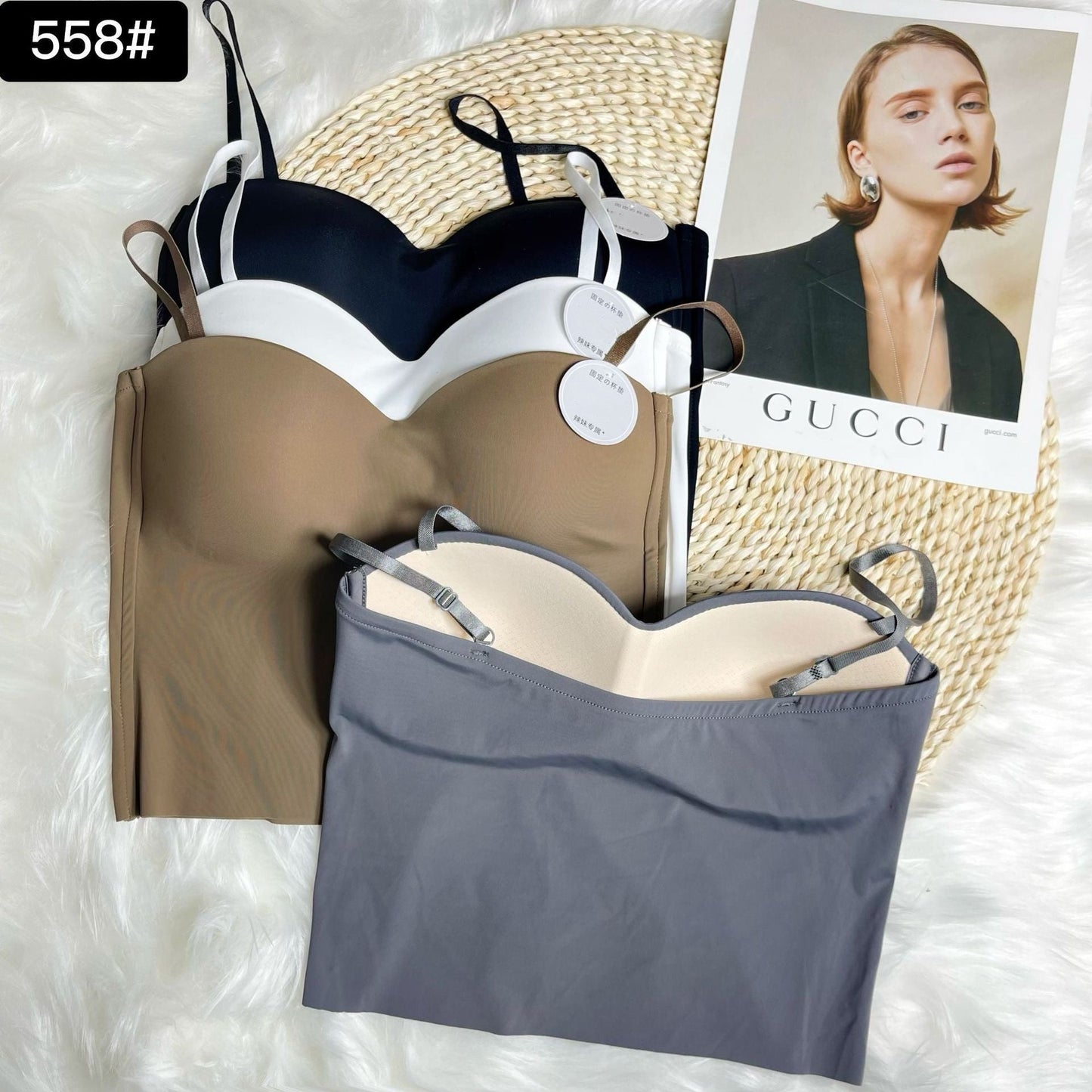 Imported High Quality Flower Design Foam Bra - Free Size - Discount Mart
