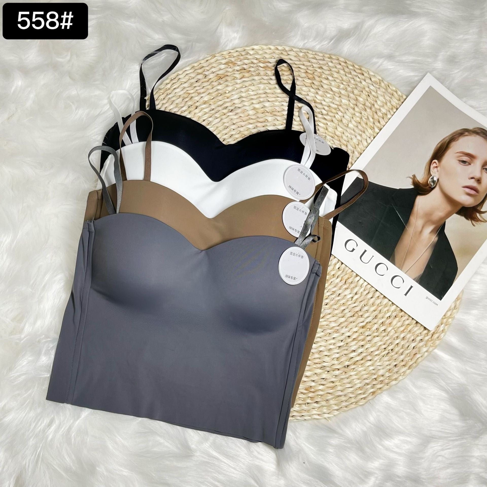 Imported High Quality Flower Design Foam Bra - Free Size - Discount Mart