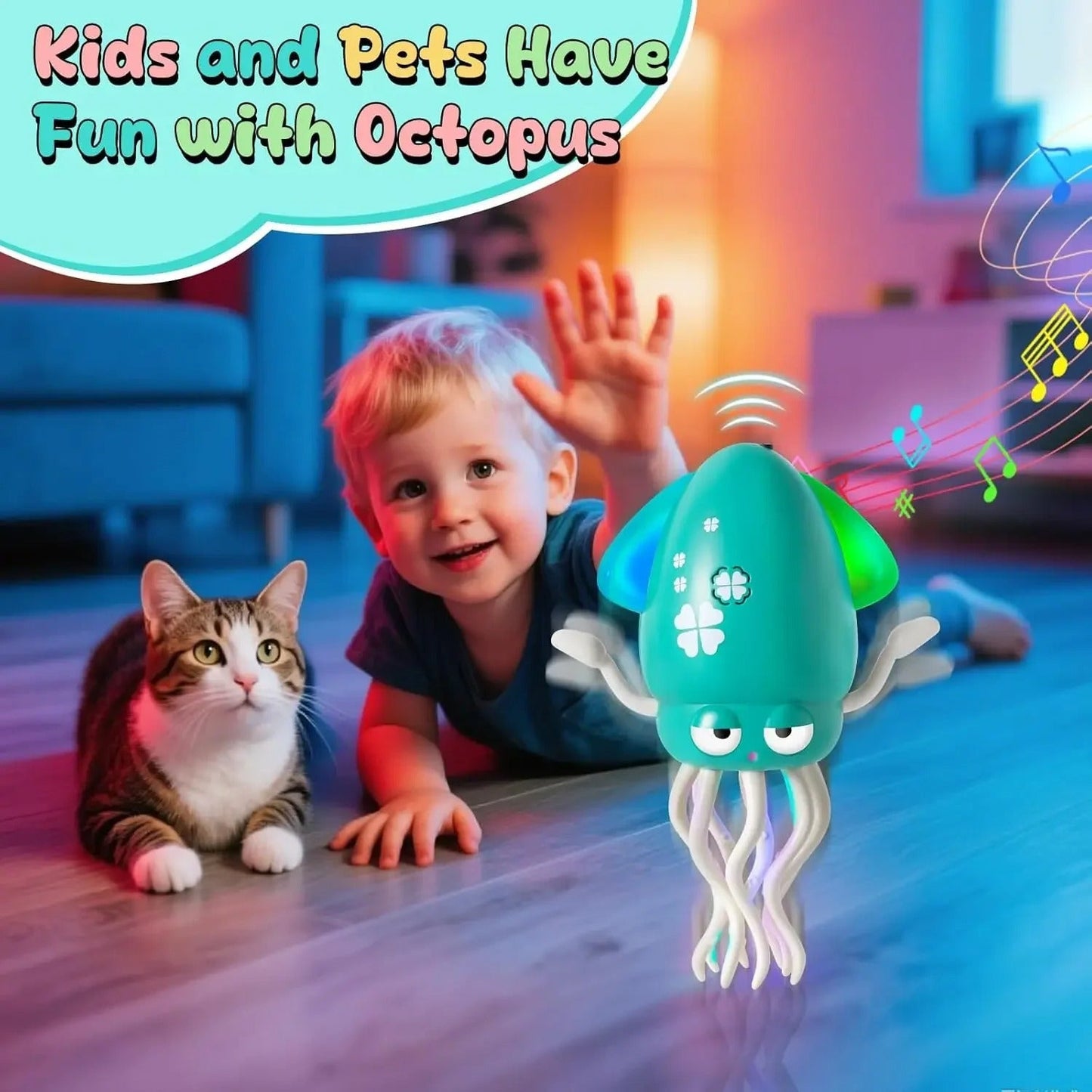 Electric Dancing & Musical Octopus Toy