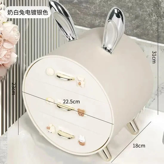3 Layer Makeup & Jewelry Storage Organizer