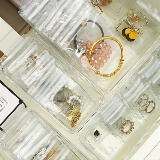5 PCS PVC Self Sealing Jewelry Transparent Mini Storage Pouches