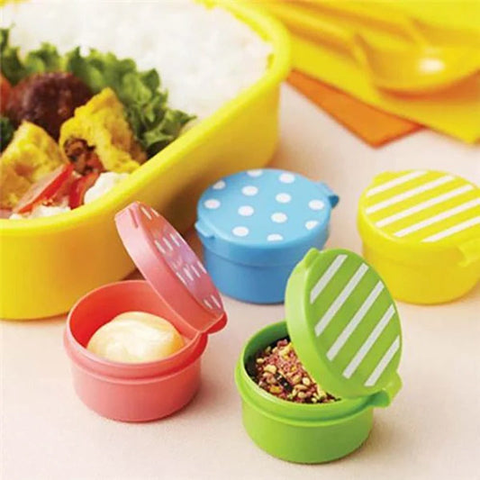 Pack of 4- Mini Portable Sauce Salad Seasoning  Bottles