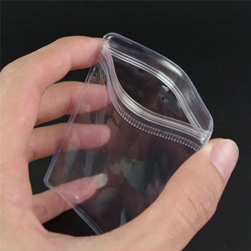 5 PCS PVC Self Sealing Jewelry Transparent Mini Storage Pouches