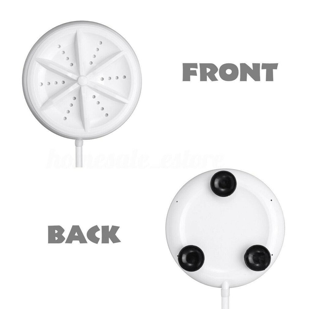 Mini Ultrasonic Washing Machine Portable Turbo Personal Rotating Washer Convenient Travel Home Business Travel - Discount Mart