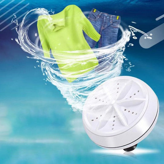 Mini Ultrasonic Washing Machine Portable Turbo Personal Rotating Washer Convenient Travel Home Business Travel - Discount Mart