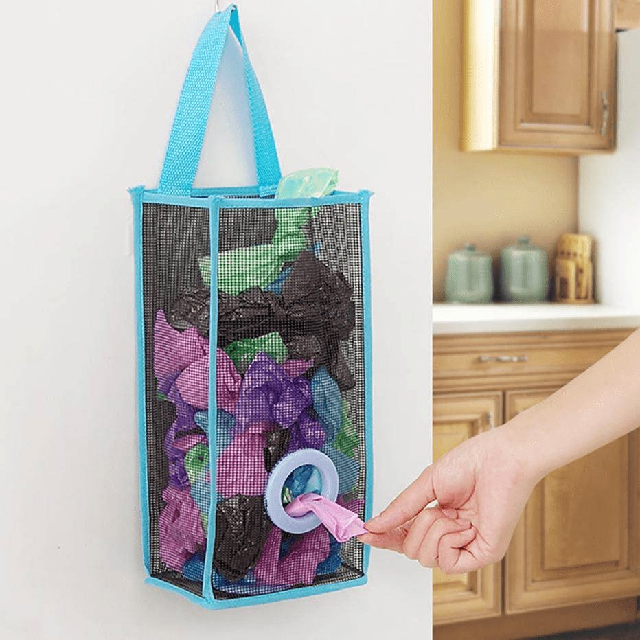 Multi-Purpose Hanging Shopper Dispenser Holder & Organizer Bag - Discount Mart
