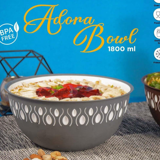 Multipurpose Kitchen Adora Bowl 1800ML. - Discount Mart